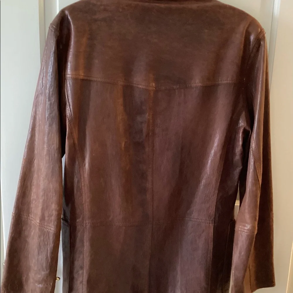 ANDREW MARC Waxed Leather Jacket - Picture 4 of 10